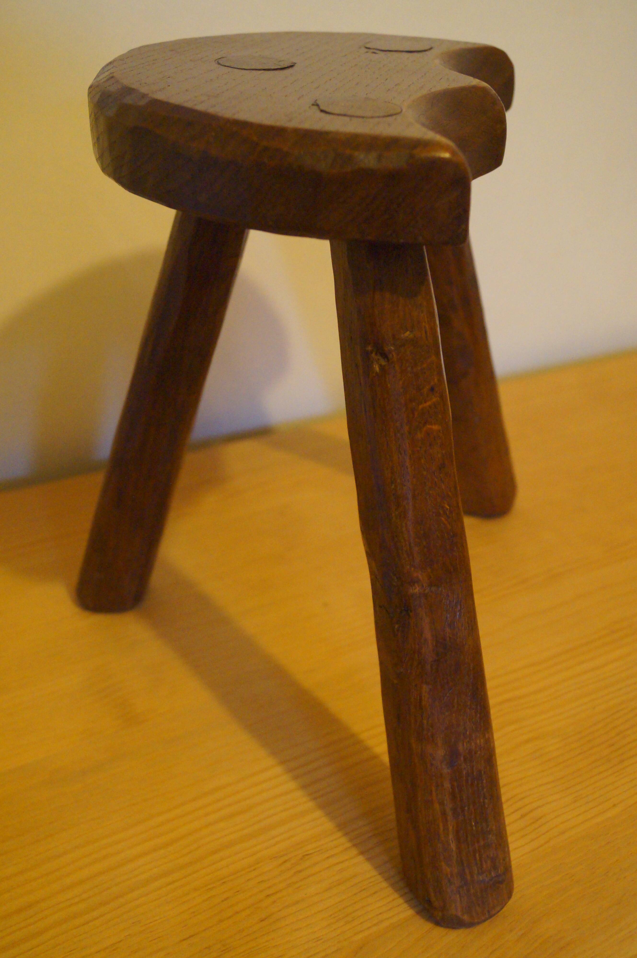 Brutalist design tripod stool