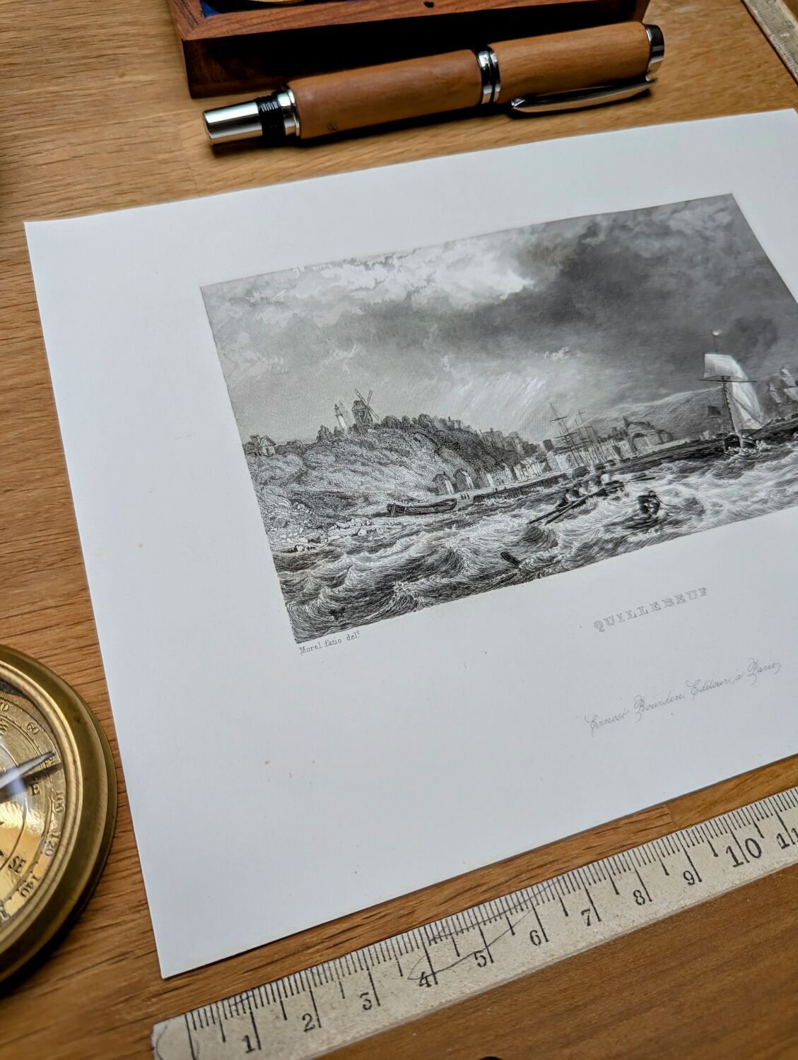 Printed in 1844, Quillebeuf-sur-Seine, Eure.