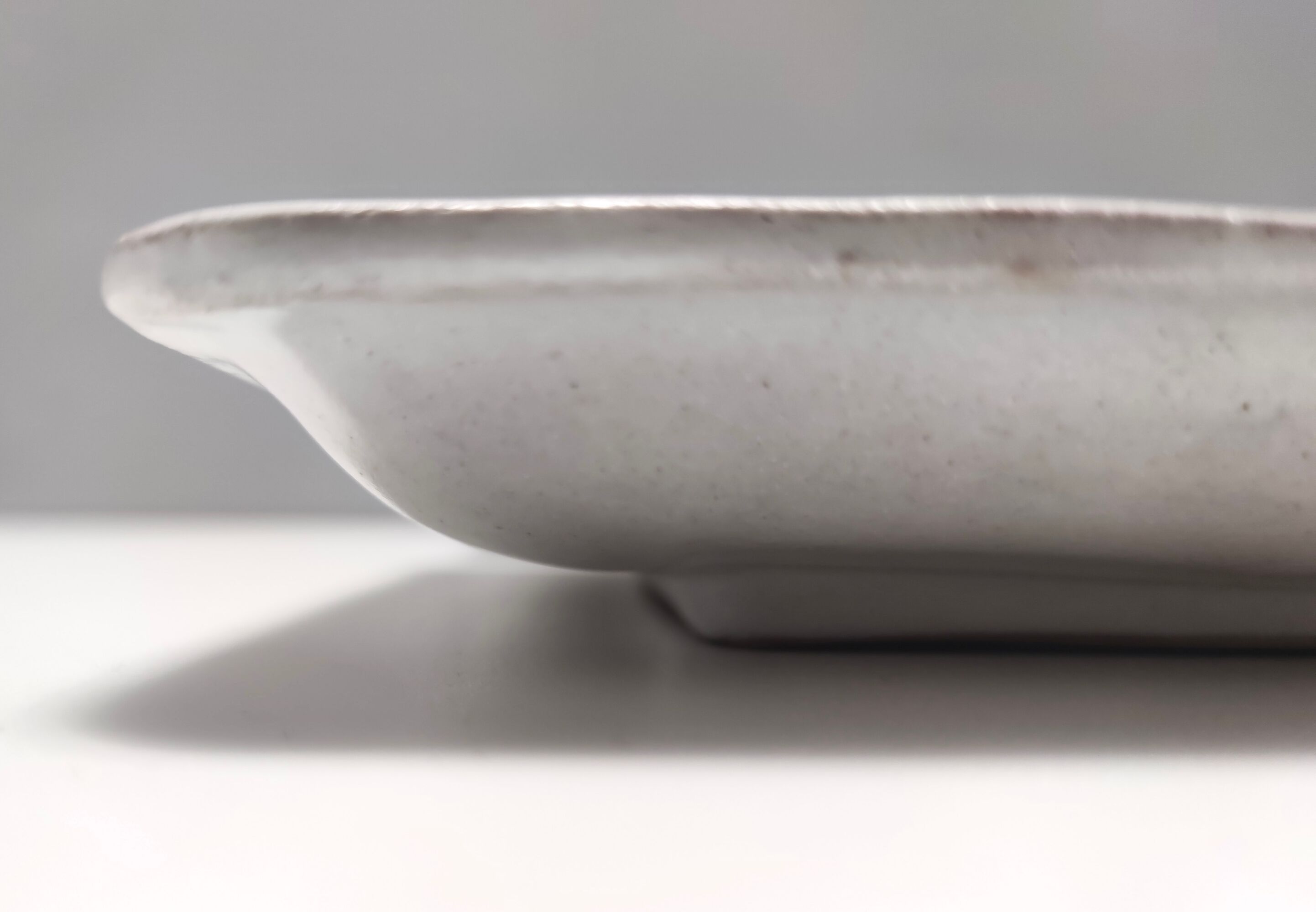 Set of Six Vintage Square Hand-Crafted Earthenware Plates by De Simone, Italy