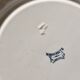 Antique Lunéville ironstone plate, K&G Marguerite pattern, blue and white