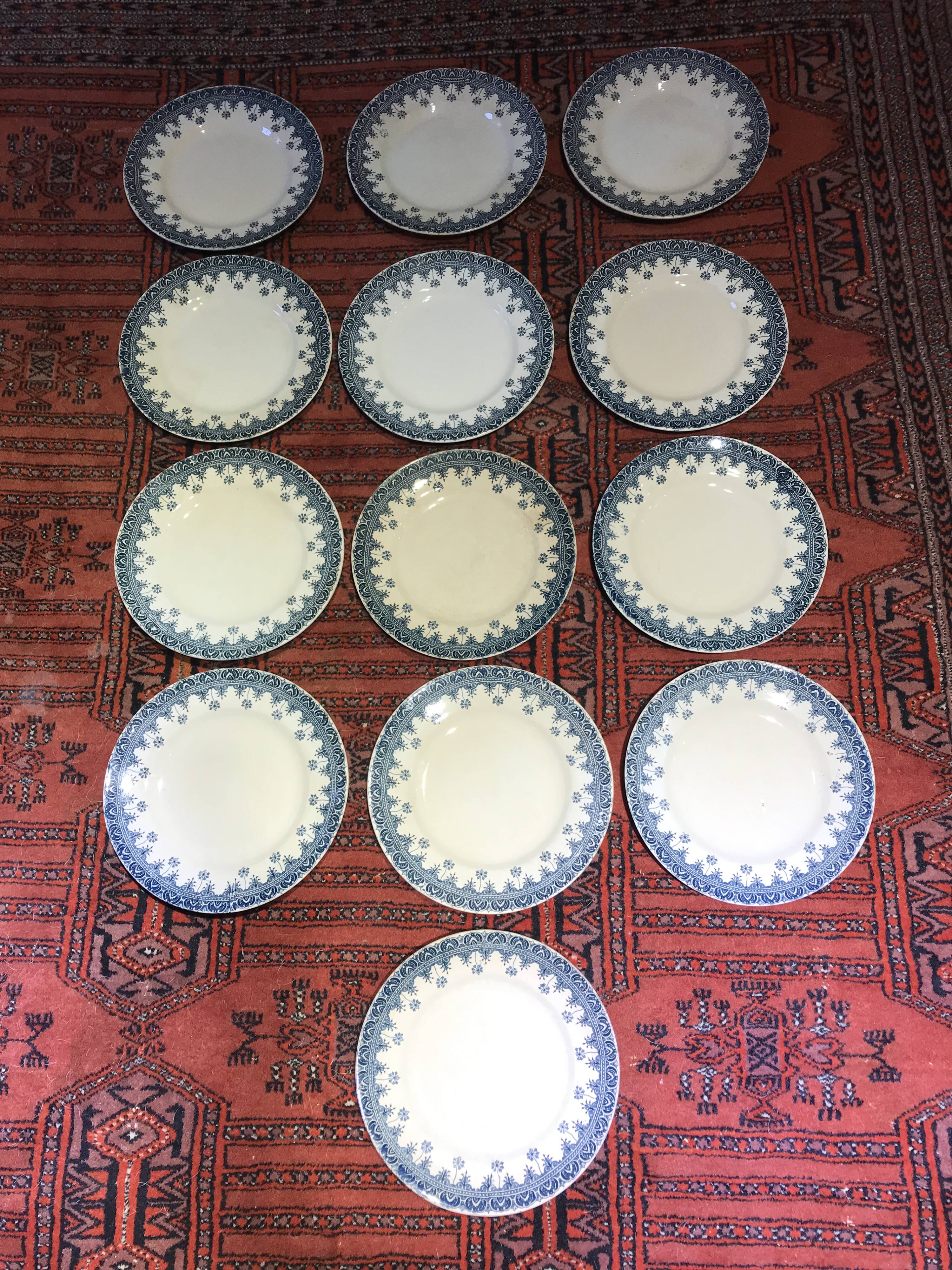 Flat plates 12, Terre de Fer, St Amand & Hamage