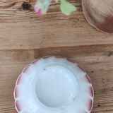 Pink faceted bowl