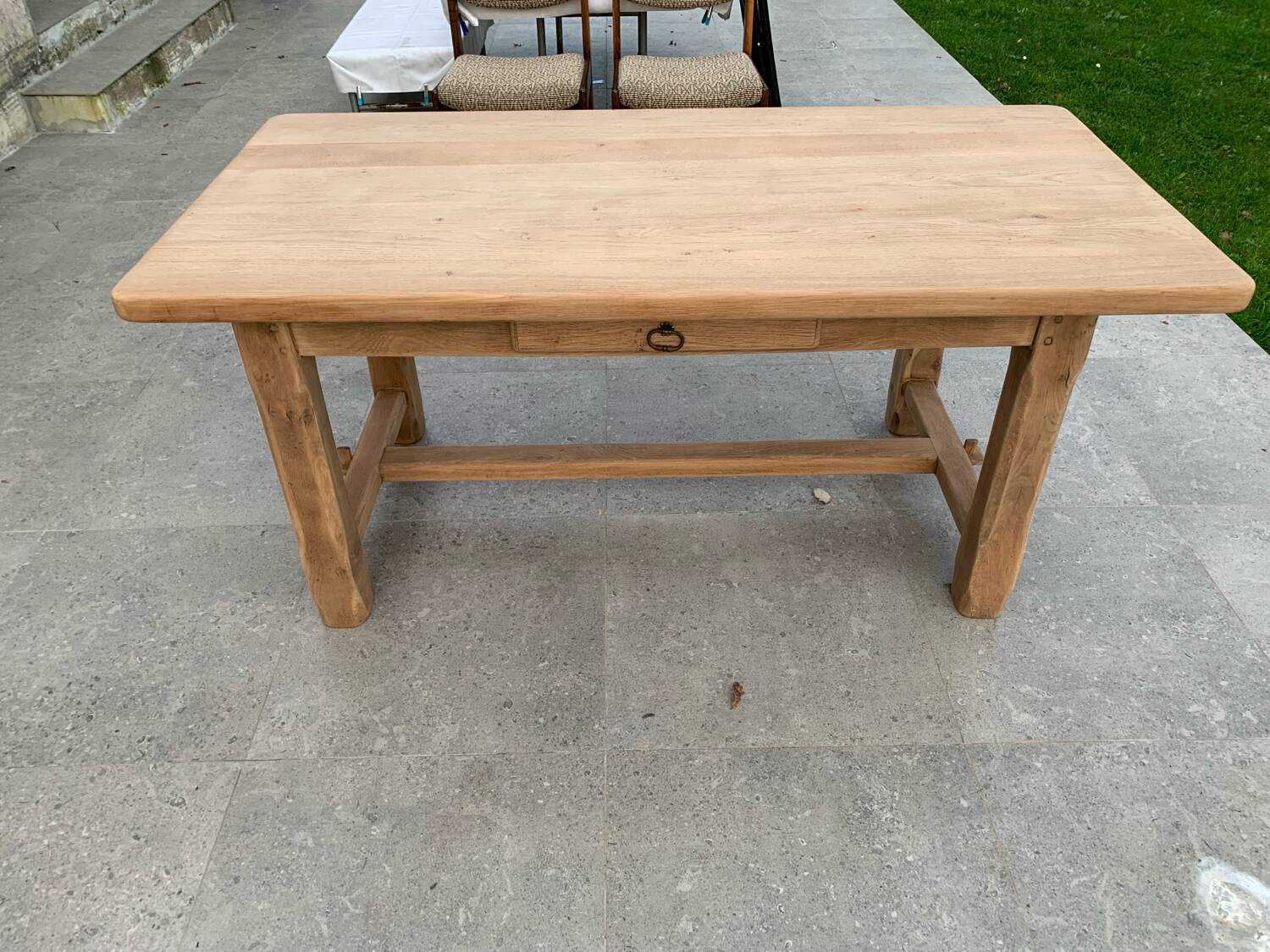 Solid oak farmhouse table