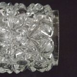 French vintage retro clear cut glass chandelier replacement shade