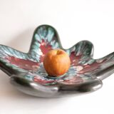 Flat ceramic Longwy Tourmalines, Made in France