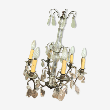 Chandelier pampille glass