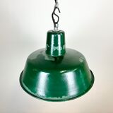 Green Industrial Factory Pendant Lamp, 1960s