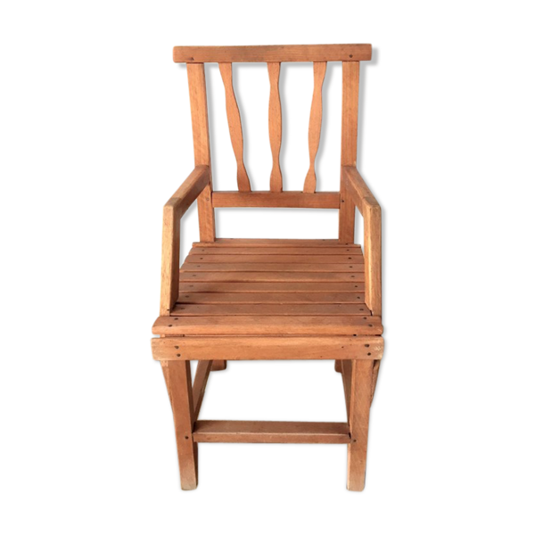Chaise enfant bois vintage