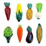 Ensemble de 8 repose couverts légumes Vallauris