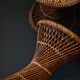 Tabouret diabolo osier vintage