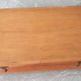 Wooden box containing 30 antique thimbles