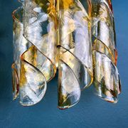Pair of wall lights AV Mazzega Torciglione Murano