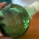 Carafe, decorative emerald green glass bottle Empoli - 1960s