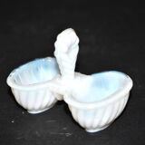 Miniature opaline salt shaker by portieux vallerystahl 1900-1920 toy 6.5cm