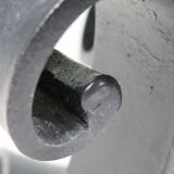 Hand forged vintage candlestick for large candle.