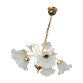 Lustre ceiling lamp design flowers of the 70s