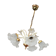 Lustre ceiling lamp design flowers of the 70s