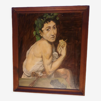 Oil on canvas The young Bacchus