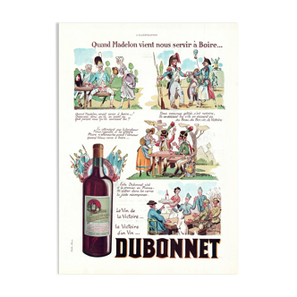 Vintage poster 30 years Dubonnet 30x40cm