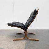 Set of 3 Norwegian Mi-Century Style Siesta Lounge Chairs and Glass Side Table by Ingmar Relling for Westnofa