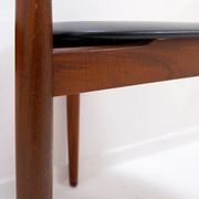 Set of 4 "Roundette" teak chairs by Hans Olsen for Frem Røjle, 1950s