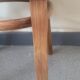 Chaise bistrot de bureau artisanale en bois d'olivier