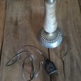 Lampe de chevet albâtre gypse ancienne vintage