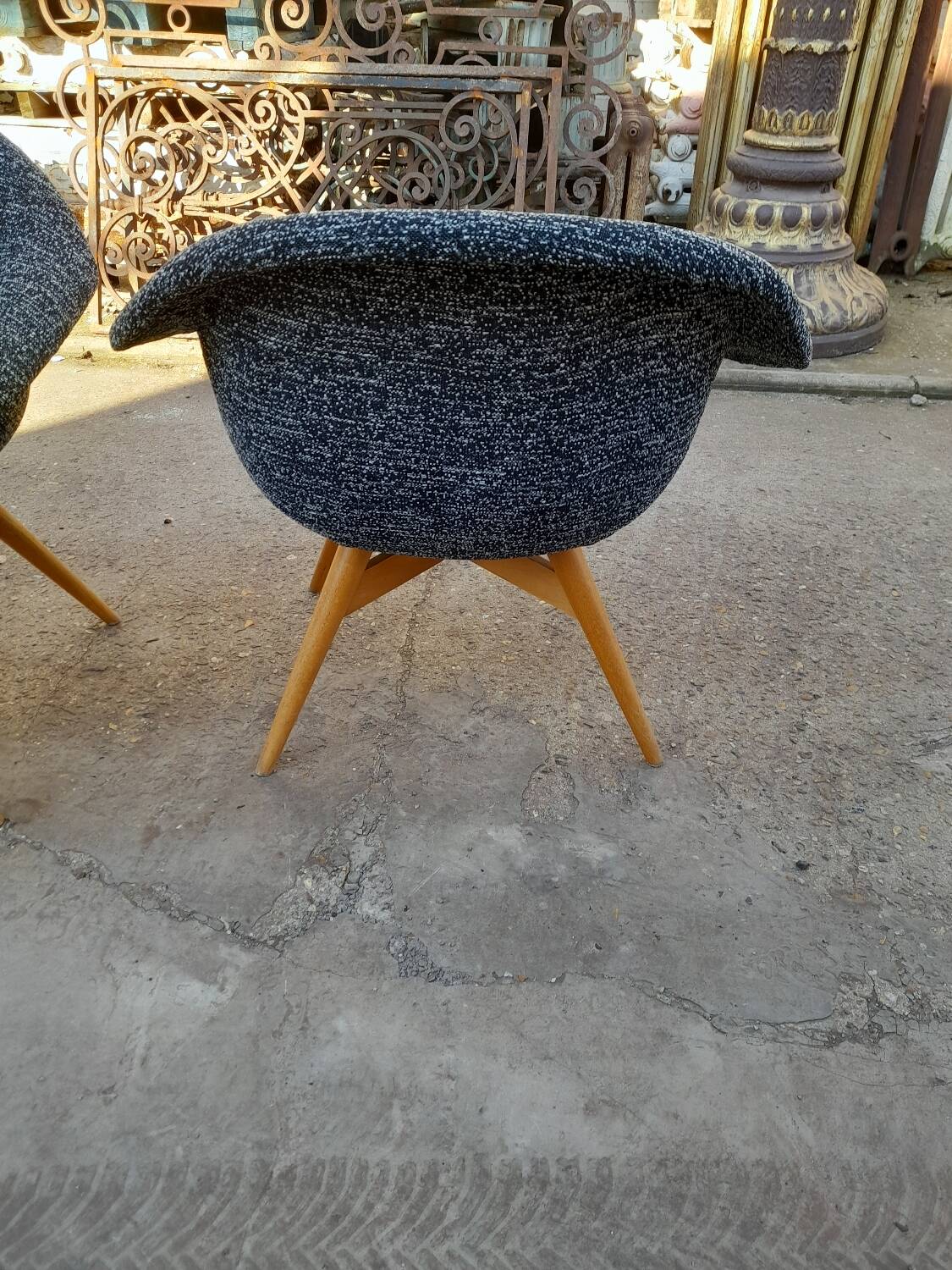 Paire fauteuils tchèques, 1960