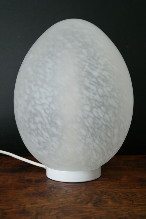 Lampe oeuf de Vianne en verre vintage
