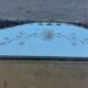 Antique engraved bevelled mirror - Art Deco