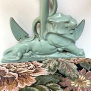 Enameled cast iron umbrella stand from the early 20th century