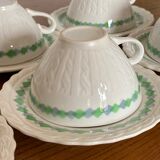 Set of 10 coffee cups 1930