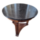 Mahogany side table with mahogany veneer: