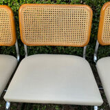 Series of 6 chairs Marcel Breuer Cesca B32