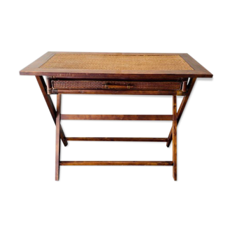 Bureau coiffeuse sur tréteau
