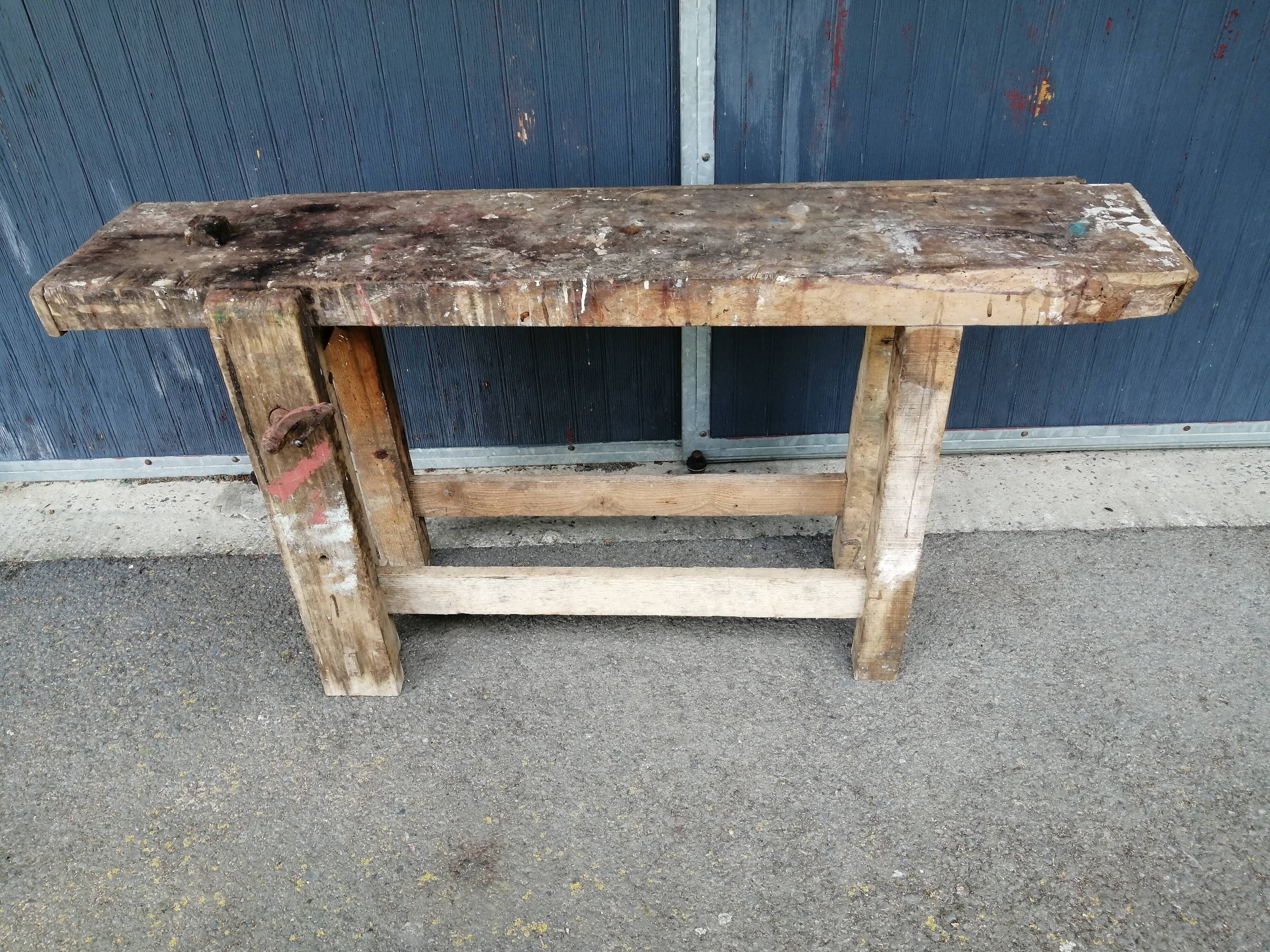 Old carpenter's workbench