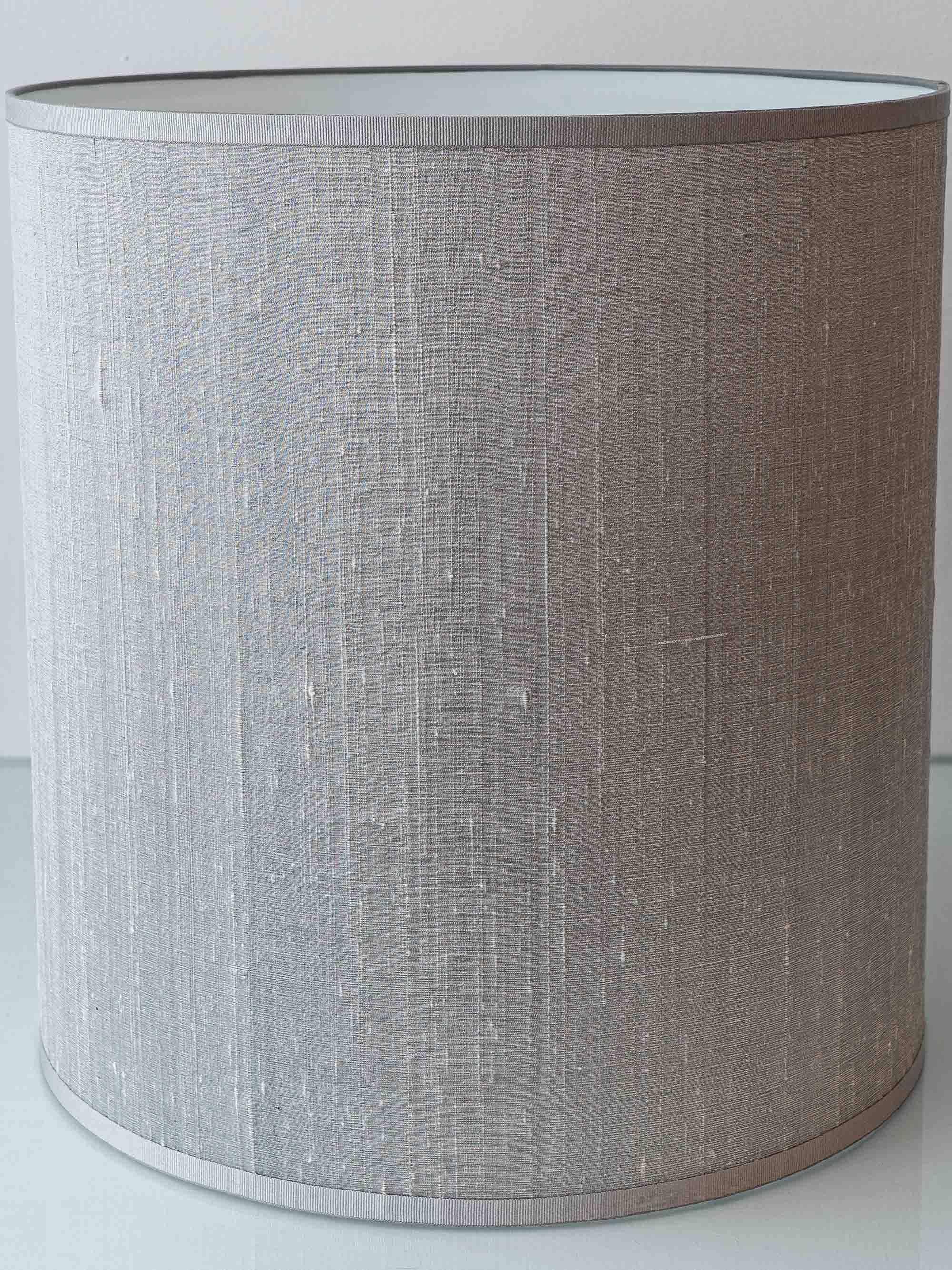 Lampe de table en céramique Bay Keramik Mid-Century moderne surdimensionnée, abat-jour en soie neuve