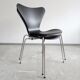 Chairs set by Arne Jacobsen for Fritz Hansen in black matt 60