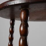 French Provincial Rustic Oak Stool, circa 1900