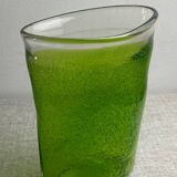 Vintage bubble glass vase