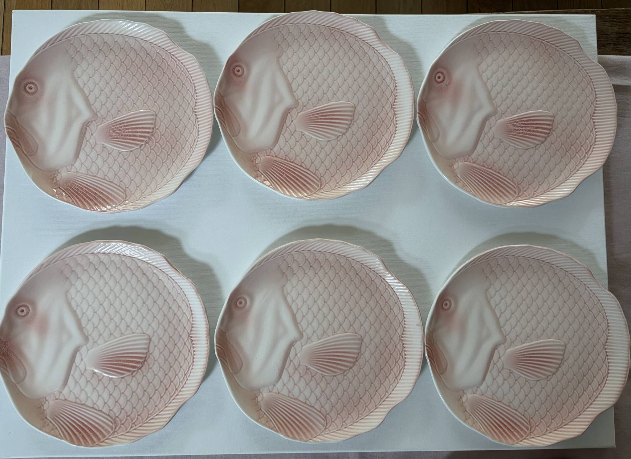 Service poisson Salins les Bains  assiettes plat et saucière
