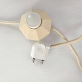 Vintage 1970s orange enamel lamp