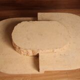 Coffee table with travertine veneer by Maitland-smith, 1970s