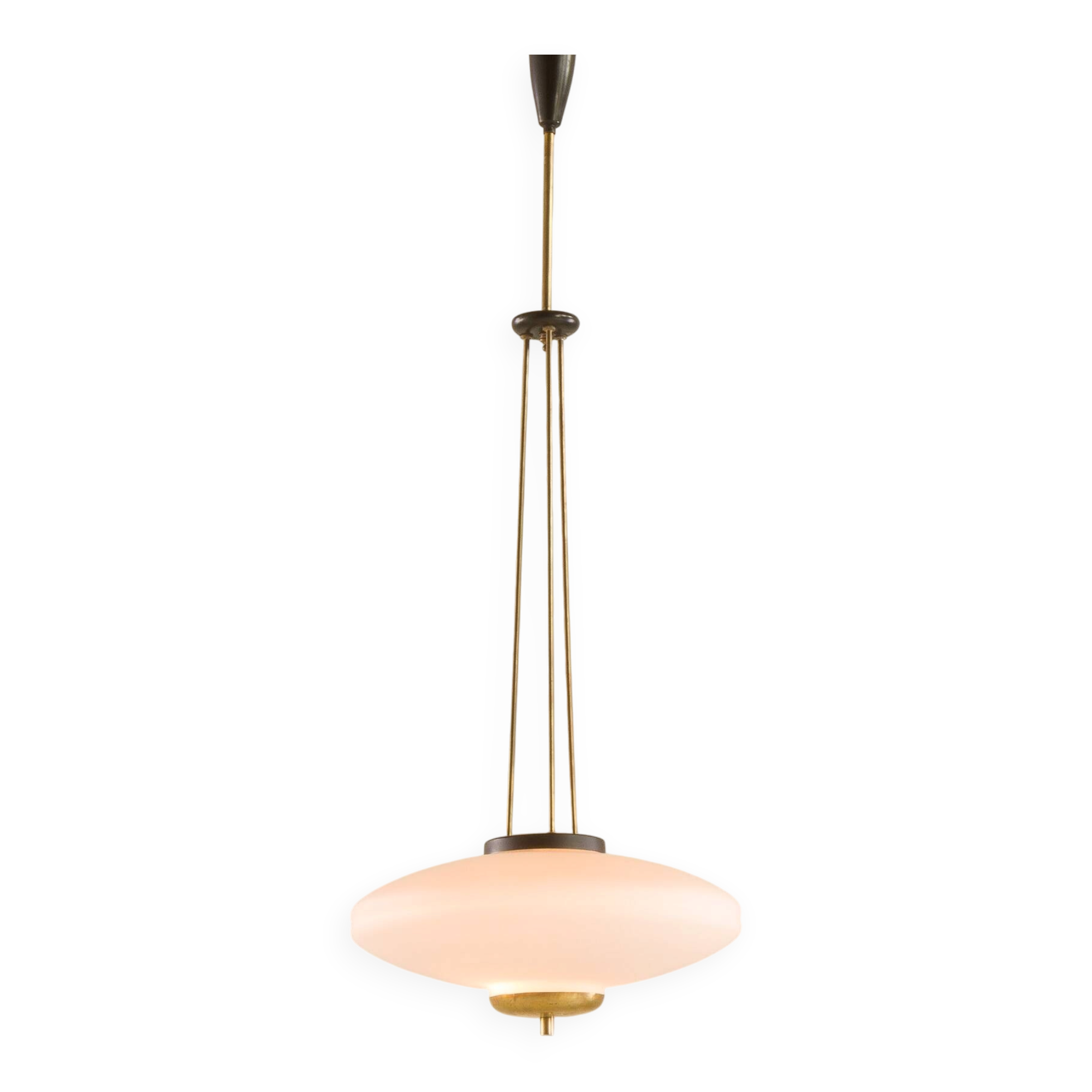 Italian disc lamp in the style of Pietro Chiesa, 1960s