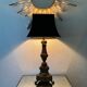 Antique church candlestick lamp
