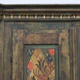 Painted Folk Art Bridal Cupboard