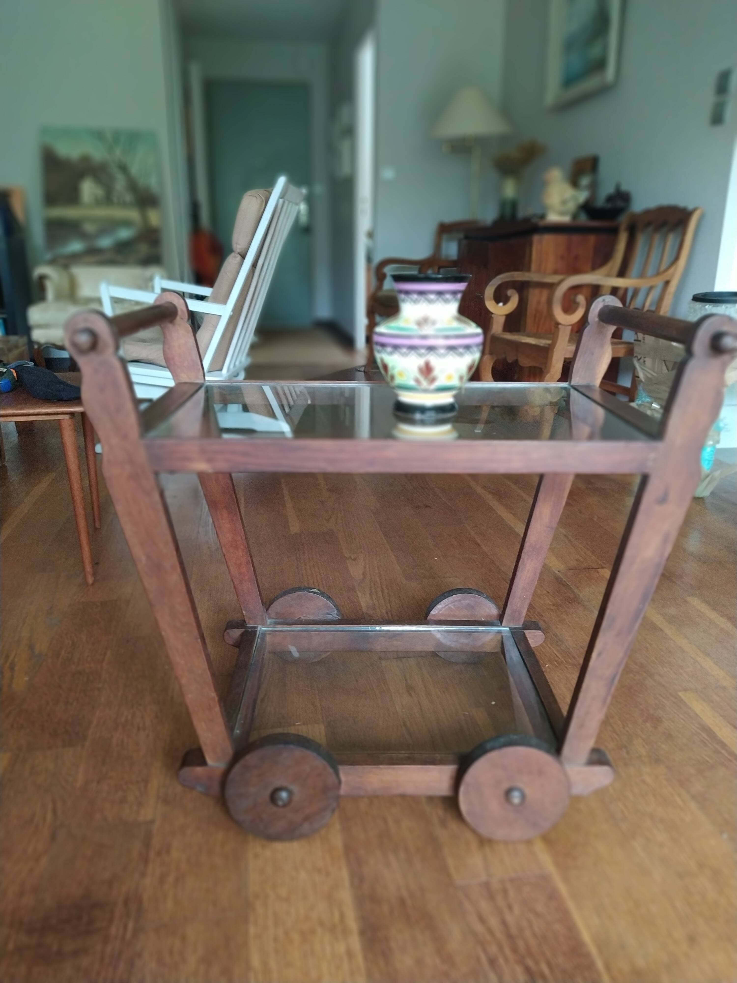 Modernist tea trolley from the 1930s Netherlands