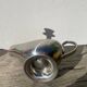 Royal BB silver-plated metal gravy boat
