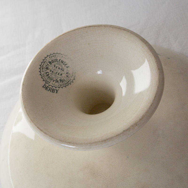 Compotier Boulenger green vegetable pattern