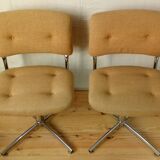 Pair of chairs 1970 Steelcase Strafor